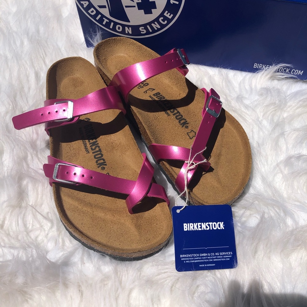 Birkenstock Mayari metallic magenta sandal NWT - Picture 6 of 13